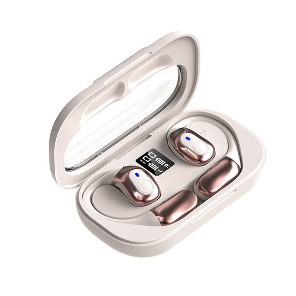 Bluetooth Earbuds Leisure Headset Walk Earpiece Beige Rice Fragrance -White