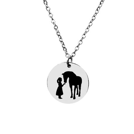 Horse necklace for hot sale little girl