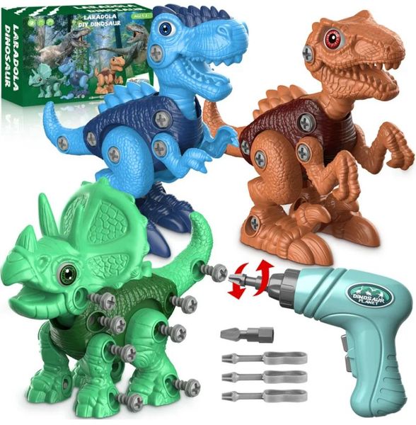 Kids Toy Dinosaur Assemble and Imulation Set