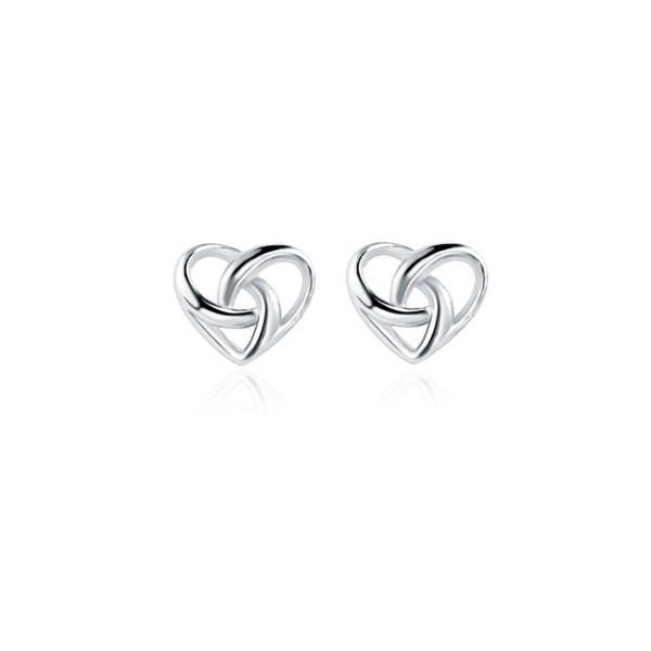 Unique Heart Shape Stud Earrings