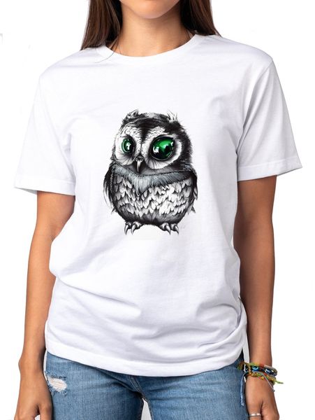PepperSt Boyfriend T-Shirt – Emerald Owl