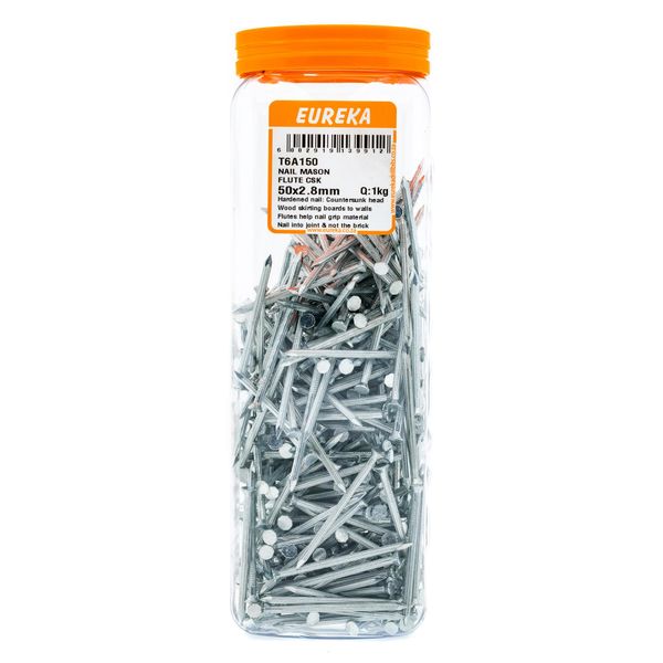 EUREKA Masonry Nail 50 x 2.8mm Q:1kg T6A150