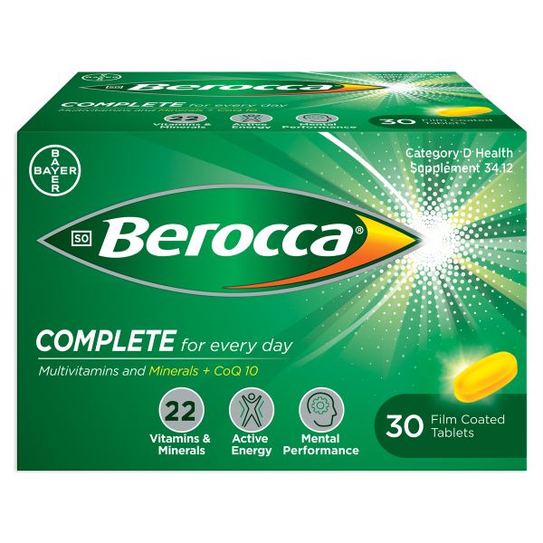 Berocca Complete Daily Multivitamin- 30 Tablets