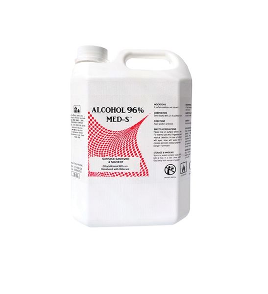Antiseptic Cleaning Ethanol Alcohol 96% 2.5 Litres