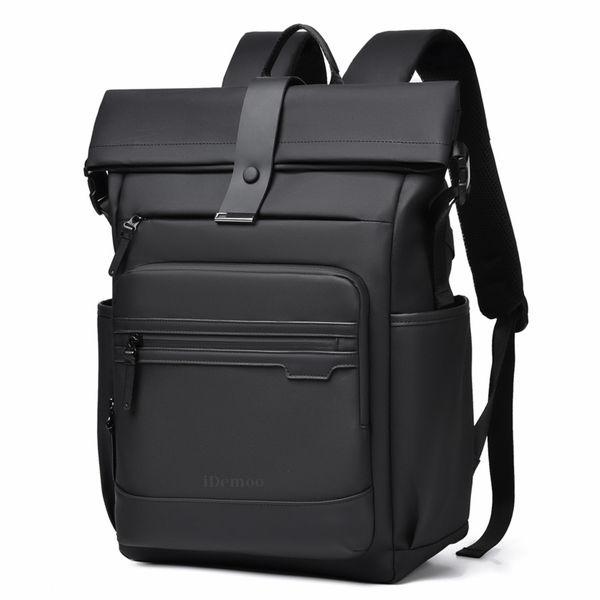iDemoo ANDORRA 15.6 Inch Laptop Backpack - Ultra-Slim Travel Bag - Black