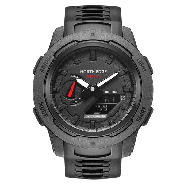 North Edge MARS 3 Men's Tactical Carbon Fibre Analogue Digital Watch