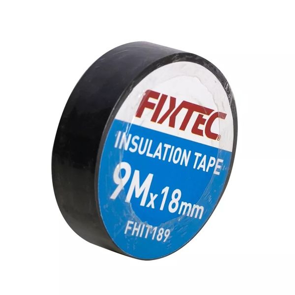 Fixtec 9m x 18mm Black Insulation Tape