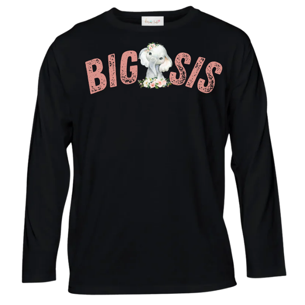 Baby- Sister Long Sleeve Tshirt -Eng-Wild One Girl