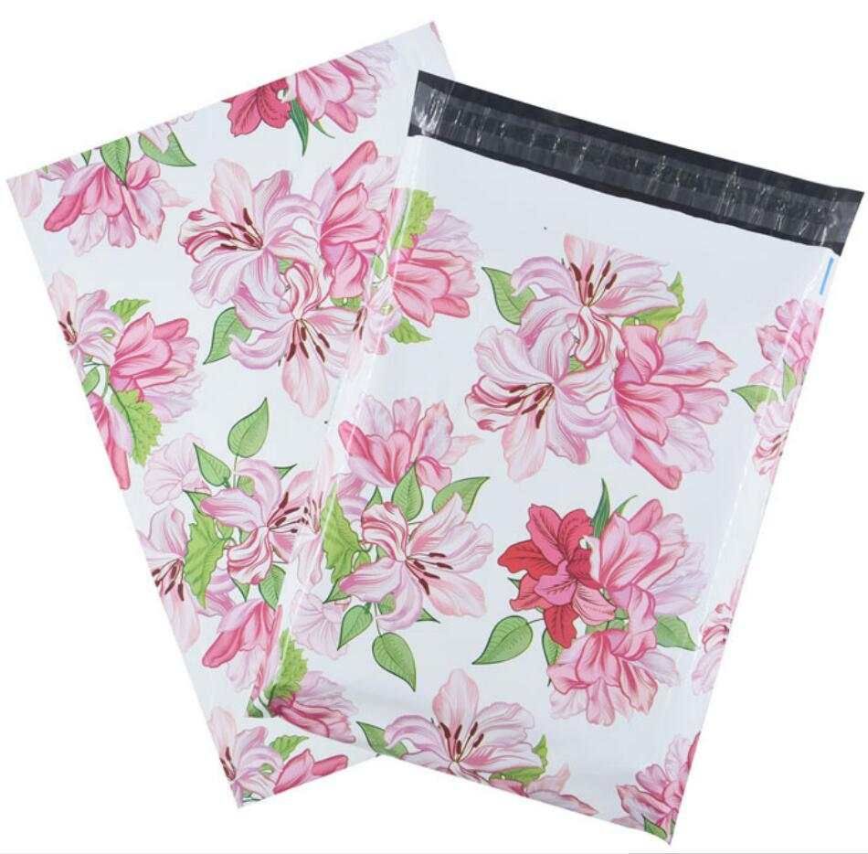 Pink Pastel Petal Poly Mailer Gift Envelope Courier Apparel Clothing