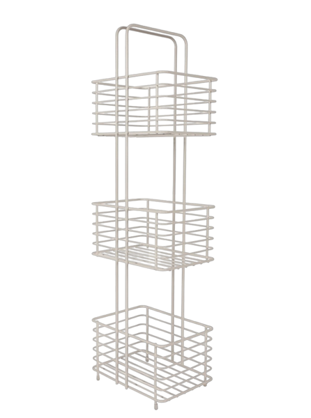 3 Tier Powder Coated Bathroom Storage Tower