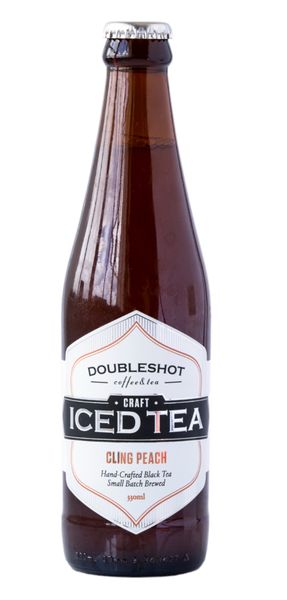 Doubleshot - Craft Iced Tea- Cling Peach Black Tea - 330ml x 24