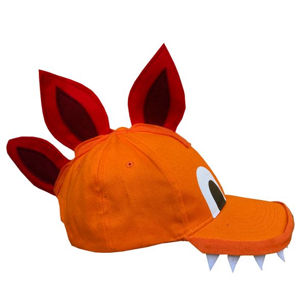 Orange Dinosaur Cap