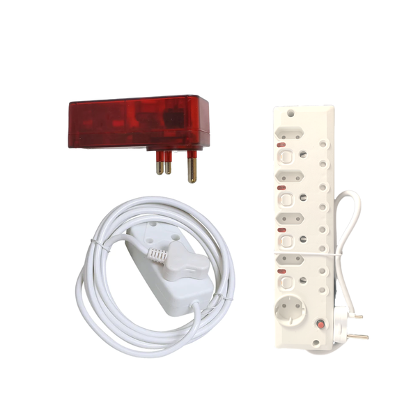 Value Tree 5M Extension Cord &amp; 9 Way Multiplug &amp; 3 Way Surge Protector