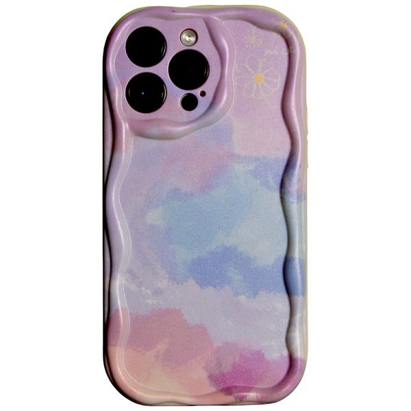 Colourful Clouds with Camera Protection - Phone Case - Iphone 15 Pro Max