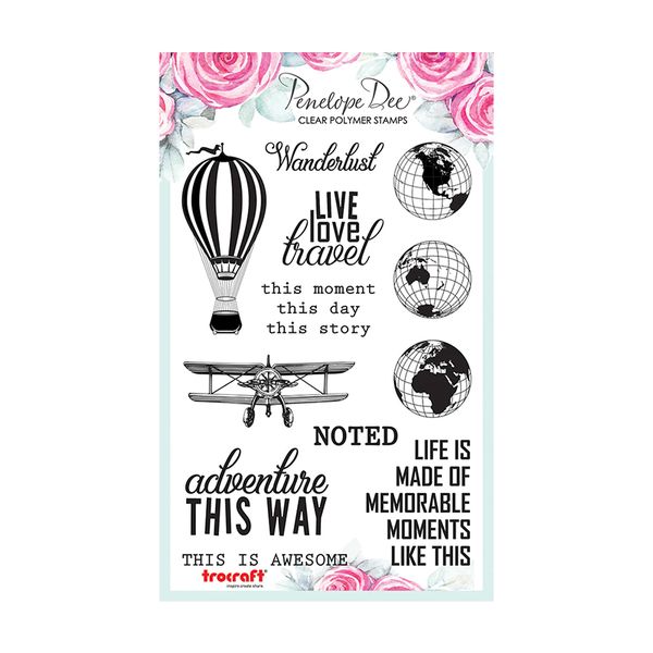 Penelope Dee Polymer Stamps - Wanderlust