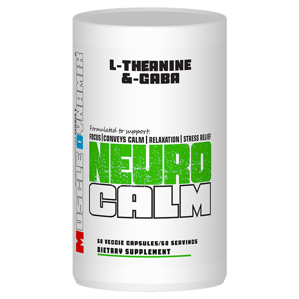 L- Theanine &amp; Gaba Neuro Calm 60 Veggie Capsules 60 Servings