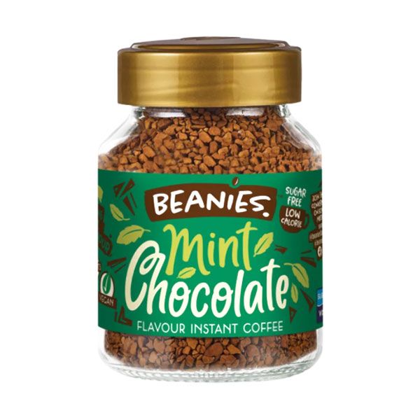 Beanies Flavoured Instant Coffee Mint Chocolate Glass Jar 50g