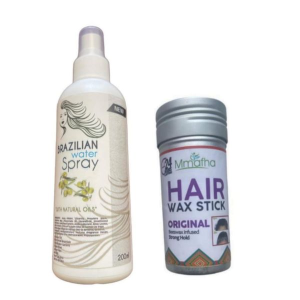 Brazillian Hair Water Spray &amp; Mmafha Wax Stick