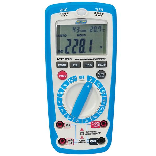 Major Tech 6-In-1 Environmental Multimeter (MT1875)