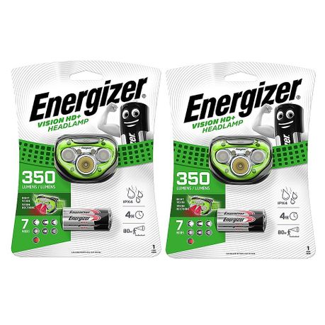 Energizer Vision HD+ Headlight (350 lumens) incl. 3x AAA - 2 Pack Image