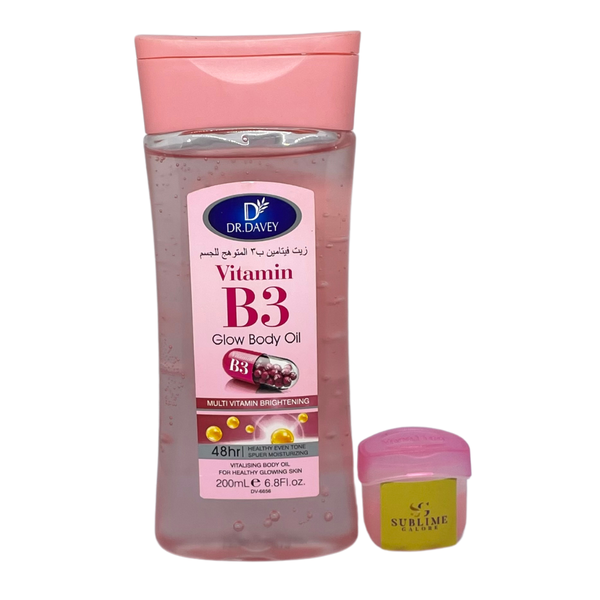 Dr Davey Vitamin B3 Glow Body Oil + Lipbalm