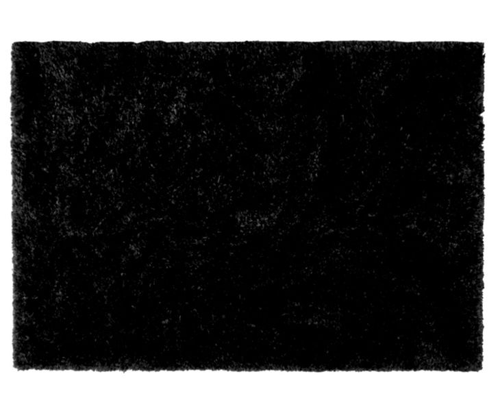 Fluffy Carpet/Rug Jade - Black - Large