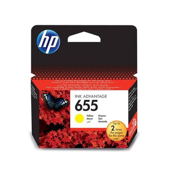 HP 655 Yellow Ink Cartridge - New