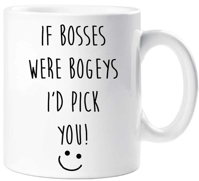 If Bosses Were Bogeys I Will Pick You Boss Day Manager Colleague Gift Mug