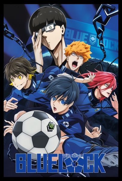 Blue Lock (The Best Striker) Poster with Black Frame