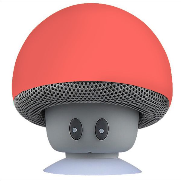 Wireless Mini Mushroom Portable Speaker - Red