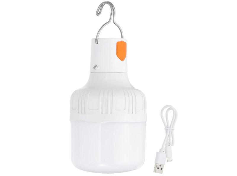 Camping Lantern, 1 Pack Rechargeable LED Tent Lamp Lights Bulb Hanging