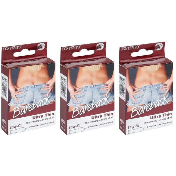 Contempo Condoms Bareback (3 x 3's)