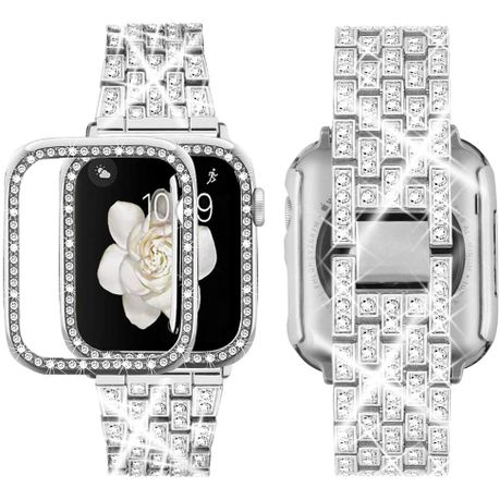 Diamond apple watch online cover