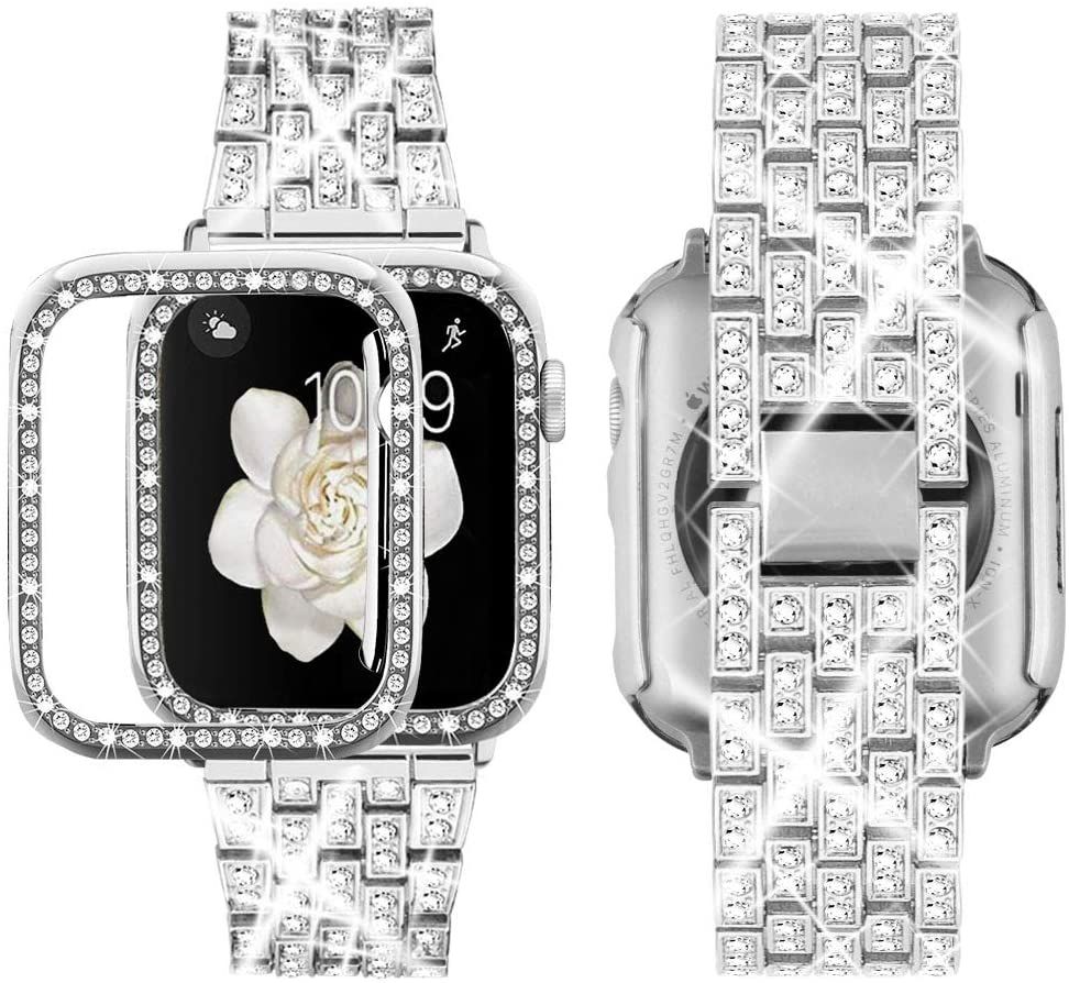 Diamond apple best sale watch band 44mm