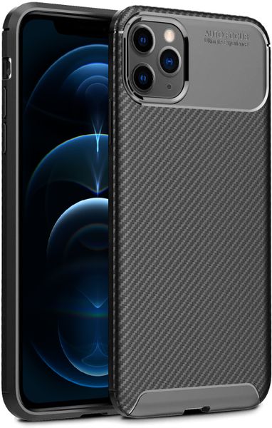 Tekron Premium Shock Resistant Slim TPU Carbon Case for iPhone 12 Pro Max