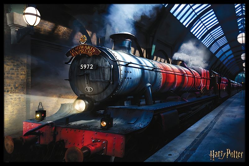 Harry Potter (Hogwarts Express) Poster With Blac image