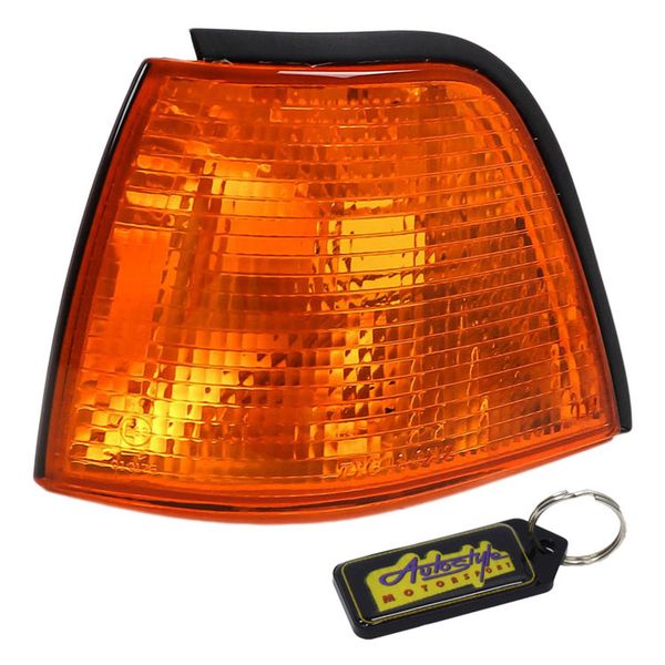 Amber Front Indicator Suitable For BMW E36 - 4 Door (LHS) &amp; Gel Key Holder