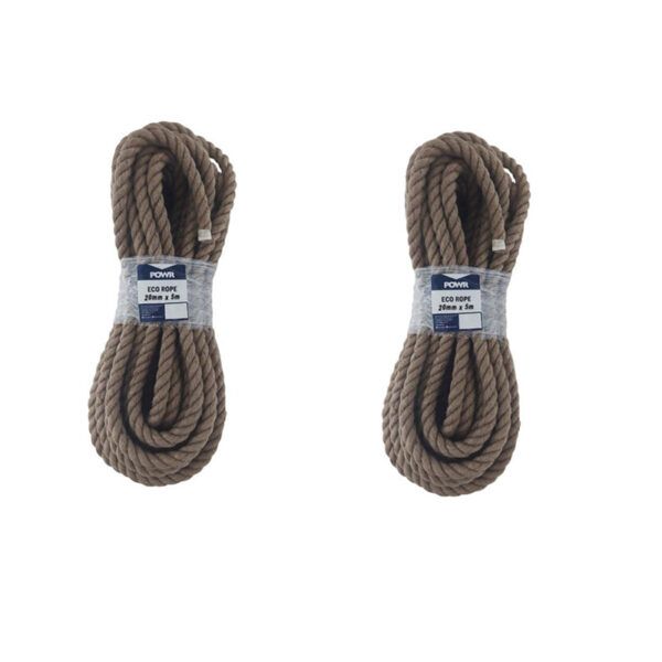 POWR Eco Rope Hanks 20mm x 5m ( 2 Pack )