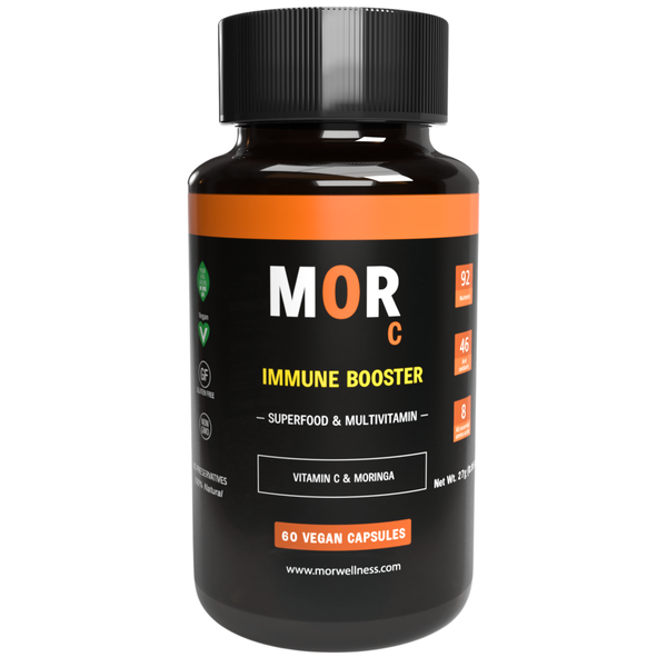 MOR C Immune Booster | Vitamin C &amp; Moringa | 60 Vegan Capsules