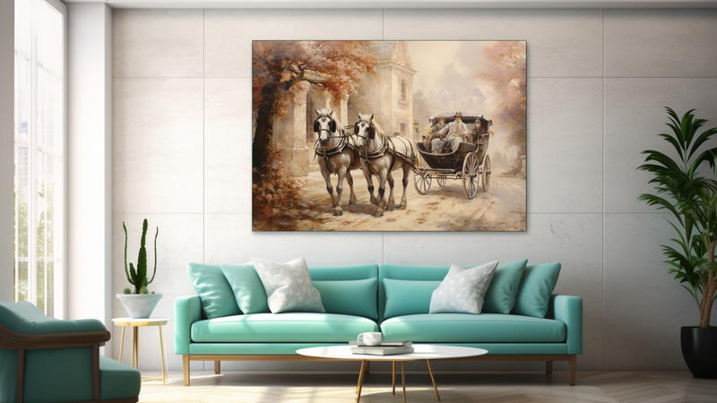 Canvas Wall Art - Vintage Elegance Abstract - JT0034