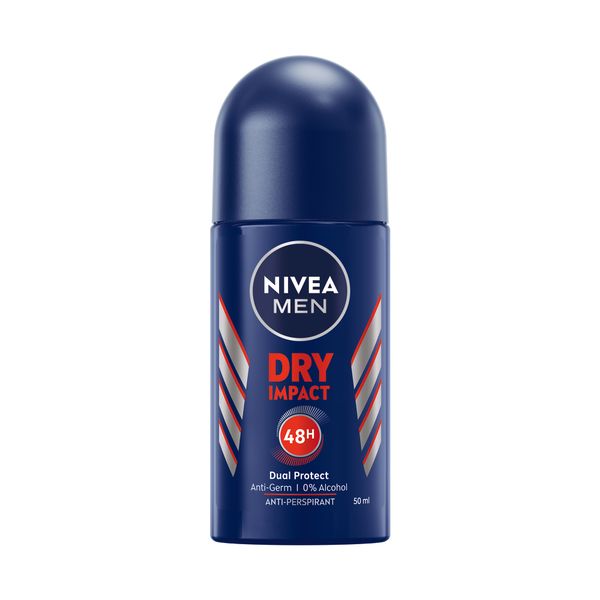 NIVEA MEN Dry Impact Anti-perspirant Roll-On Deodorant, 50ml