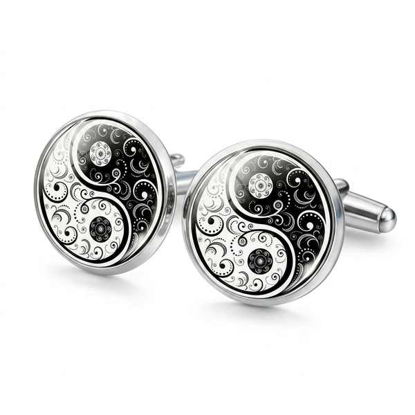 Cuff Links Ying Yang