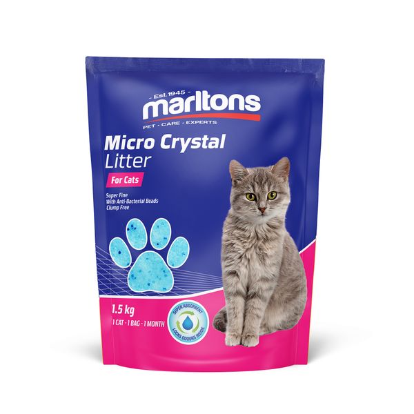 Marltons Micro Crystal Cat Litter - 1.5kg