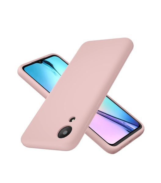Liquid Silicone Back Case For Samsung Galaxy A03 Core - Pink