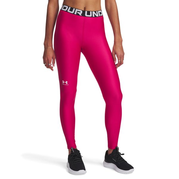 Under Armour Women's HeatGear Training Leggings - Shaded Fuchsia/White