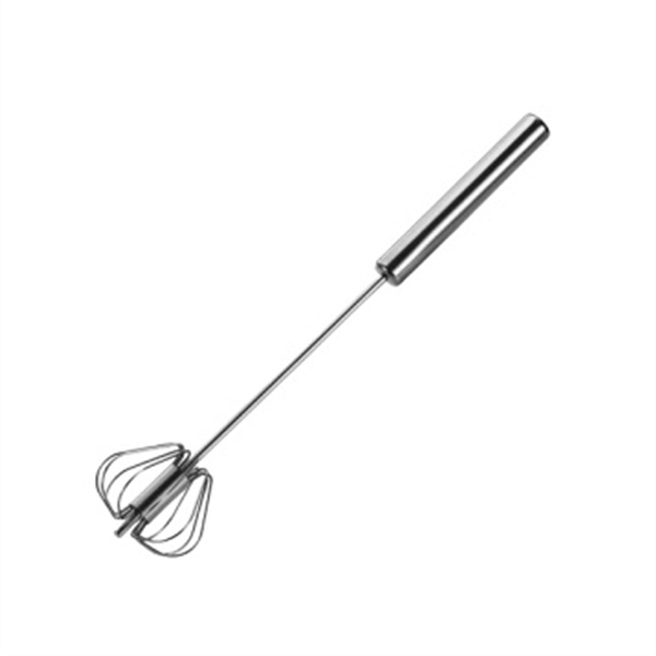 12inch Stainless Steel Semi-Automatic Whisk, Hand Push Rotary Blender Egg W