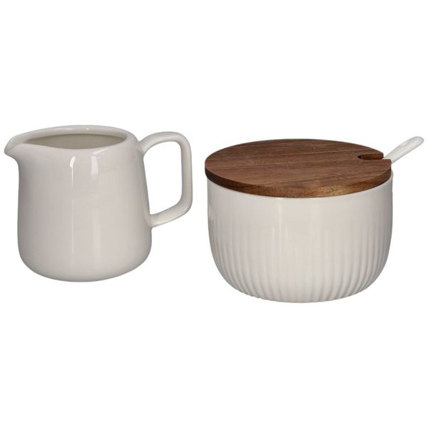 Danny Home Sugar Jar &amp; Creamer with Spoon 3pcs
