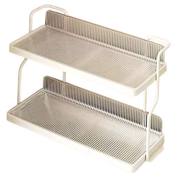 Kitchen Spice Rack 2-Layer Countertop Organizer Versatile Storage Rack for