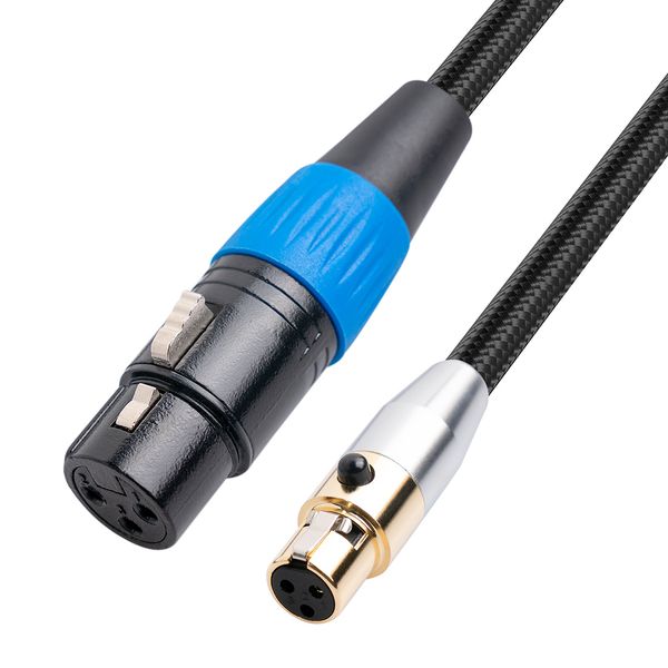 3Pin Mini Xlr Female To Female Cinema Audio Cable 2M