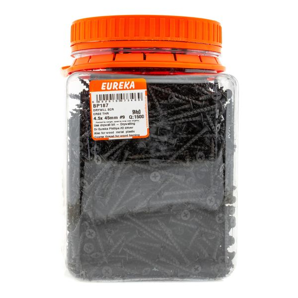 EUREKA Drywall Screw Coarse Thread 4.5 x 45mm #9 Q:1500 BP187